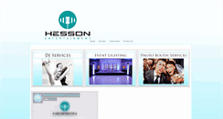 Desktop Screenshot of hessonentertainment.com